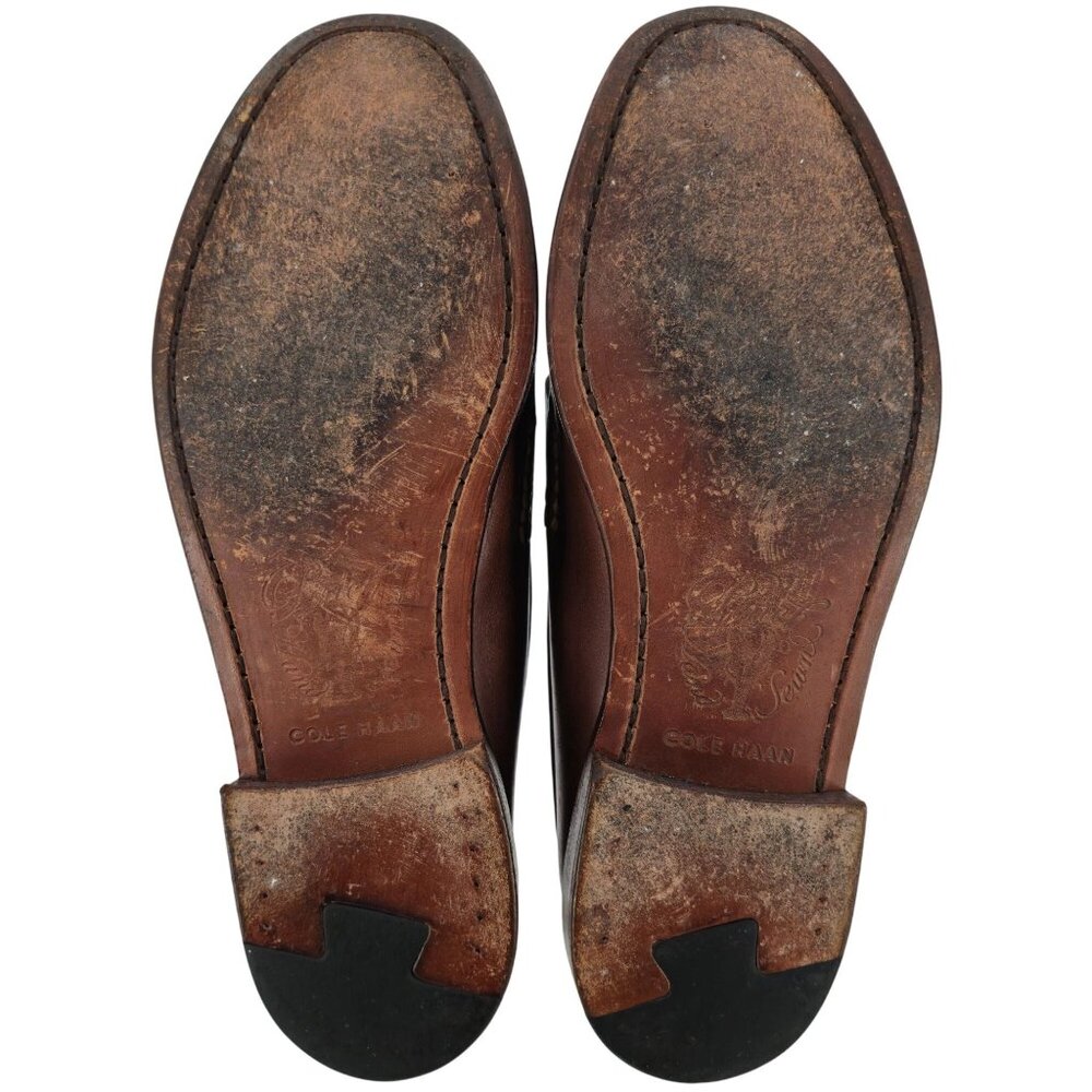 Cole Haan Pinch Maine Classic Penny Loafers Mens 10M Brown Leather Dress Shoes - Picture 4 of 10